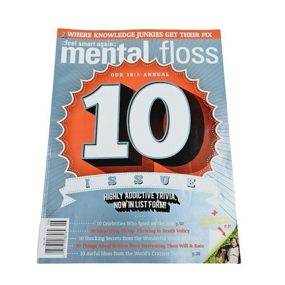 Mental Floss Magazine May June 2011 10th Annual Issues Knowledge Junkies Get Fix - Picture 5 of 5